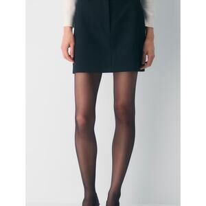 Aritzia Babaton Chisel Skirt in Black | SZ 4